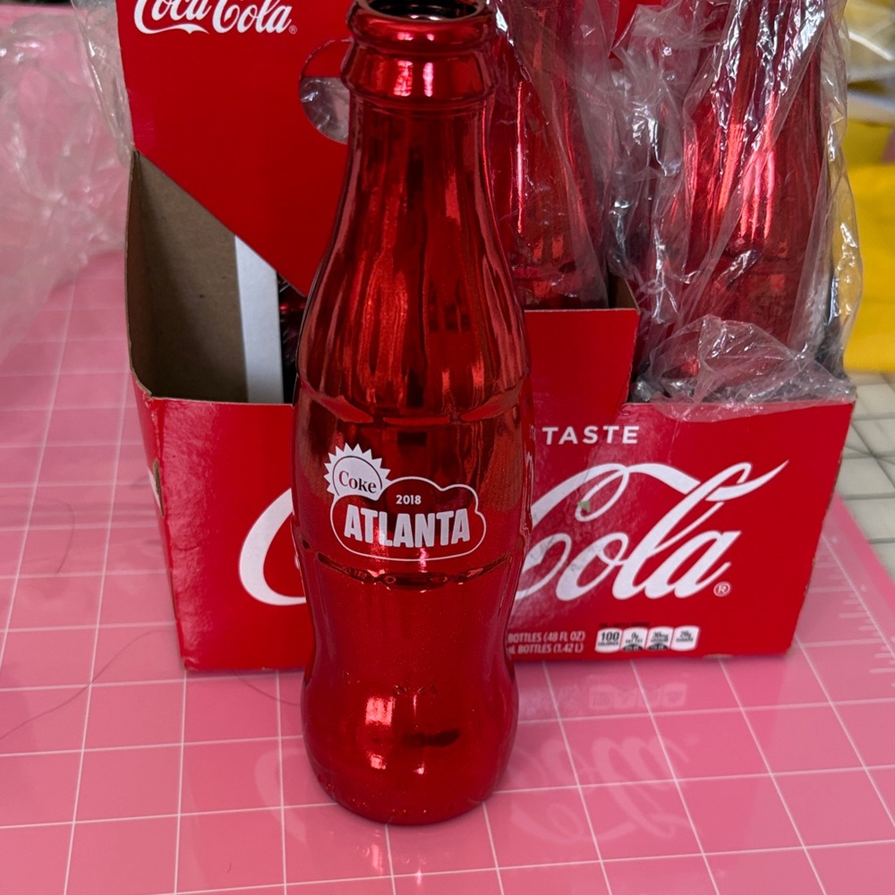ATLANTA Coca Cola Red Bottles Party Pack with Iconic Logo Atlanta Olympics time
